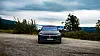 Mercedes-Benz EQS på en høyde ved Einavatnet. Foto: Mathias Klingenberg