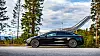 Mercedes-Benz EQS ved Holmenkollen.