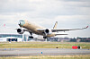 Her tar det første Airbus 350-1000ULR-flyet av for første gang. Dette var en testtur fra Toulouse i Frankrike der flyets interiør inkluderte store mengder testutstyr. Flyet skal testes i to måneder før det leveres til Qantas.