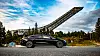 Mercedes-Benz EQS ved Holmenkollen.