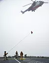 HMCS Fredericton har i august besøkt Island og trent med kystvakta og et av deres H225 Super Puma-helikoptre som tidligere var stasjonert i Hammerfest. Det ble operert av Bristow Norway for Equinor og Vår energi fram til Turøy-ulykken. Foto: SNMG1