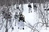 Soldater fra Panserbataljonen i Brigade Nord under vinterøvelsen Cold Response 2020. Under årets øvelse får Hæren til rådighet et nytt IT-verktøy for registrering av observasjoner.