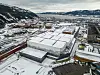 Batterifabrikken til Freyr Battery – Giga Arctic i Mo Industripark, ble lagt i dvale høsten 2023. Da var 86.000 kvadratmeter av planlagte 146.000 kvadratmeter ferdig oppført før videre utbygging ble satt på vent. Foto: Arash A. Nejad