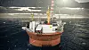 Goliat skal bygges ut som en flytende produksjons- og lagringsenhet (FPSO) og skal bli det første oljefeltet i drift i Barentshavet. Illustrasjon: Eni