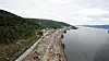 Fellesprosjektet er navnet på den gigantiske utbyggingen av ny E6 og Dovrebane langs Mjøsa, her et bilde fra en av parsellene.
