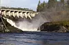 Et gammelt ledningsnett fører til lekkasjer på Notodden. Her fra Grønvollfoss kraftverk ved Tinnelva.