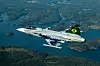 Jomfruferden med den første brasilianske Gripen E for snart et år siden. Foto: Linus Svensson