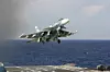 Et fly av denne typen, Sukhoh Su-33, krenket norsk luftrom i august. Foto: Russlands forsvarsdepartement