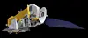 Aura ble skutt opp 15. juli 2004, og forventes å være i drift minst til 2022 – kanskje enda lenger. Satellitten veier 1765 kg, måler 6,9 m i lengden og er utstyrt med ett enkelt solcellepanel på 15 meter. Aura befinner seg i et polært kretsløp sammen med fem andre satellitter som følger hverandre tett i en høyde på 710 km over Jorden. Alle satellittene passerer ekvator omkring kl. 13:30 lokal tid med mellomrom på sekunder til få minutter. Av samme grunn kalles kretsløpet for A-toget (A for afternoon). Illustrasjon: Nasa