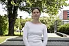 Leder i Studenter for kjernekraft Nora Audinga Rutkauskaite (23) skrev bacheloroppgave om institusjonalisering av kjernekraft i De forente arabiske emirater. Foto: Lea Trong-Johansen