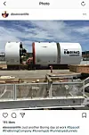 Dette bildet dukket opp på Instagram, og skal ha blitt publisert av en ansatt ved SpaceX. Bildet har senere blitt fjernet. Business Insider lagret imidlertid en skjermdump av Instagram-posten før det ble fjernet. Foto: Business Insider