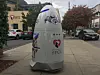 Denne roboten patruljerte gatene. SF SPCA kalte roboten for K9 ('canine', som i en hund). Men det korrekte navnet på selve robottypen er altså K5. Bilde: Knightscope