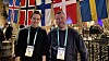 Daniel Hessen (t.v.) og CEO Atle Timenes fikk napp på årets CES da selveste BBC laget et innslag om selskapet. Her på den nordiske samlingen i regi av Nordic Innovation House.