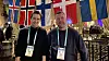 Daniel Hessen (t.v.) og CEO Atle Timenes fikk napp på årets CES da selveste BBC laget et innslag om selskapet. Her på den nordiske samlingen i regi av Nordic Innovation House.