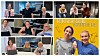 Journalistene Kjersti Flugstad Eriksen (t.v.) og Tuva Strøm Johannessen (t.h.) er programledere i Teknisk Ukeblads nye podkast Teknisk sett karriere. I montasjen vises noen av gjestene som de snakker med i podkasten.