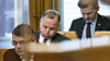 Knut Arild Hareide kunngjør at KrF ikke lenger kan ha tillit til Olemic Thommessen som stortingspresident. Foto: Terje Pedersen / NTB scanpix