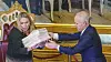 Stortingspresident Eva Kristin Hansen (Ap) og finansminister Jan Tore Sanner (H) i Stortinget i forbindelse med fremleggelsen av regjeringens forslag til statsbudsjett for 2022.