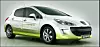 BILMESSEN I FRANKFURT: Konseptbilen Peugeot 308 Hybrid HDi kombinerer elektromotor og dieseldrift.