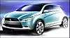 BILMESSEN I FRANKFURT: Konseptbilen Mitsubishi Concept-CX er en kompakt SUV med dobbel clutch.