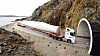 Norske strømkunder har betalt 6,2 milliarder for vindparker. Illustrasjonsbilde fra transportetappe i forbindelse med byggingen av Raggovidda vindkraftverk i Berlevåg.