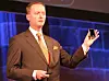 FIRST LOOK: Niklas Savander fra Nokia-ledelsen hadde stinn brakke av presefolk da han for første gang viste fram N96 under Mobile World Congress i formiddag.