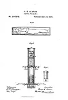 Tegning fra patentet til Clovers kiste-torpedo i 1878. Foto: USPTO