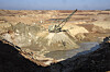 Ukraina og USA er enige om en avtale som sikrer amerikanerne førsterett til nye avtaler om utvinning av mineraler og andre naturressurser i Ukraina. Bildet er fra en ilmenitt-gruve i Kirovohrad-regionen i Ukraina.