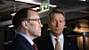 Utenriksminister Espen Barth Eide (t.v.) må nå svare om tillatelsen til forskningstoktet. Det er Olje- og energidepartementet under statsråd Terje Aasland, som har gitt tillatelsen.