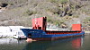 Wilson Brake laster anortositt ved Gudvangen Steins brygge. Gudvangen Stein eksporterer anortositt til ti land for produksjon av steinull til isolasjon.