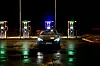 Tesla Model S lader på Circle K Abildsø. Foto: Mathias Klingenberg