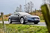 Model S på rasteplass ved Storrsheivatnet i Bjerkreim kommune i Rogaland.