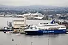 DFDS-fergen Pearl Seaways til kai på Utstikker 2 på Vippetangen. Color Line på Hjortneskaia i bakgrunnen har benyttet landstrøm siden 2011.