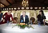 Byrådserklæringen i Oslo legges fram på Østmarkssetra. Marianne Borgen (SV), Raymond Johansen (Ap) og Lan Marie Nguyen Berg (MDG) Foto: Vidar Ruud / NTB scanpix
