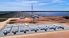 Sol- og vindkraftverk med batterilagring blir mer og mer vanlig. Her fra et prosjekt i Australia.