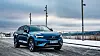 Volvo C40 ved Espa. Mjøsa i bakgrunnen. Foto: Mathias Klingenberg