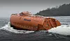 ZEM samarbeider med Norsafe om utvikling av batteridrevne livbåter. Det viktigste for livbåter offshore er å komme raskt vekk fra en plattform. Batterier regner seg ypperlig. Bilde: Norsafe