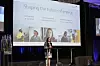 Henriette Undrum er visepresident for teknologi for nye energiformer hos Equinor. Hun sier at deres produkt er energi, uavhengig om det er olje, gass eller elektrisitet. Foto: Thomas Keilman/Forskningsrådet