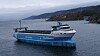 Yara Birkeland på vei inn Oslofjorden 18. november 2021. Fra 2022 skal det elektriske containerskipet erstatte 40.000 vogntogturer årlig. Fra 2024 skal det også seile autonomt.