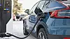 Volvo C40 lader ved Olrud Handelspark ved Hamar.