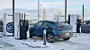 Volvo C40 lader ved Olrud Handelspark ved Hamar.
