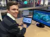 Jobber med verktøyet: Eivind Keil er Data Scientist i Glint Solar Foto: Glint Solar