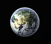 A high detail 3d render of the earth & atmosphere