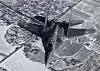 Det et slike MiG-29-fly Polen tilbyr Ukraina. Bildet er tatt over Litauen i 2025.