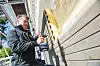 Elementene kan ha fronter av både fasadeplater og kledning i tre. Foto: Paal-André Schwital