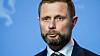 Helseminister Bent Høie (H) under en pressekonferanse om nye tiltak på Østlandet i forbindelse med utbruddet av den britiske muterte varianten av koronaviruset i Nordre Follo søndag kveld.