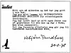 Vebjørn Tandberg skrev dette korte brevet før han tok sitt eget liv i 1978.