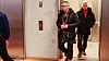 Inge Even Danielsen og Lars Anders Somby ankommer Statsministerens kontor for å spise frokost med statsminister Jonas Gahr Støre fredag 3. mars. Samme dag ble demonstrasjonene mot regjeringen avsluttet.