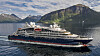 Prøvetur for det 131 meter lange ekspedisjonsskipet Le Lapérouse like før overlevering til Ponant fra Vard Søviknes.