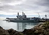 Det italienske hangarskipet ITS Cavour ved marinebasen Rota i Spania. Dette er en viktig logistikkhub for U.S. Navy. Foto: Petty Officer 2nd Class Eduardo