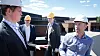 Fra venstre: Ruben D. Hansen, daglig leder i Arca Nova, Per Bolstad, daglig leder i Fredrikstad Fjernvarme, Morten Hagen, markedssjef i Smart Energi og Terje Andre Wahlstrøm, teknologidirektør i E2U. Foto: Eirik H. Urke